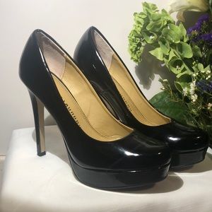 Chinese laundry patent faux leather black